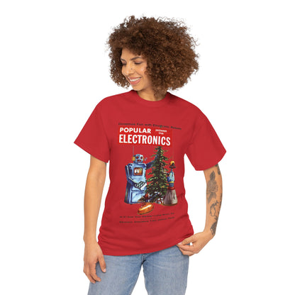 Robots Christmas T-shirt - Retro Au Go Go