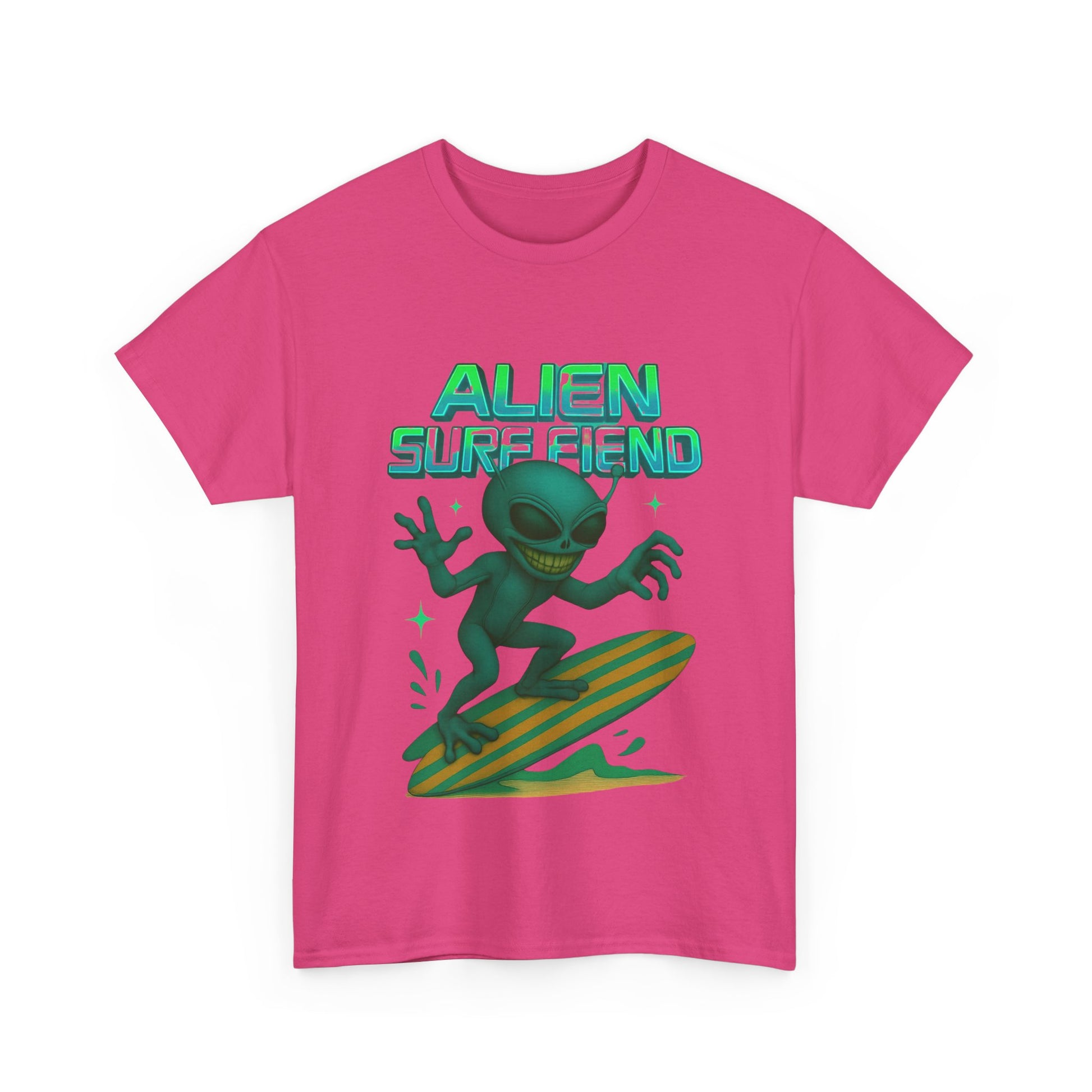 Alien Surf Fiend T-shirt - Retro Au Go Go