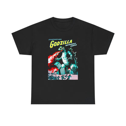 Godzilla T-shirt - Retro Au Go Go