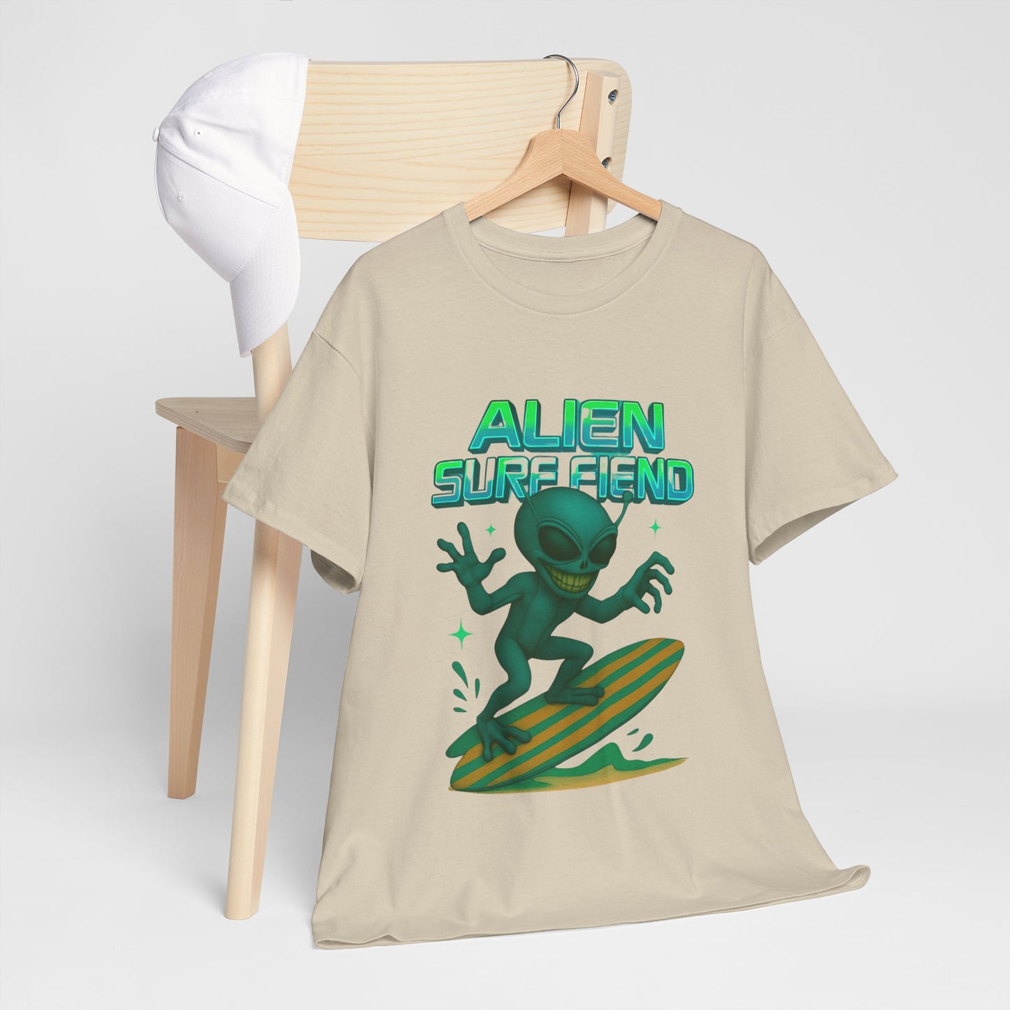 Alien Surf Fiend T-shirt - Retro Au Go Go