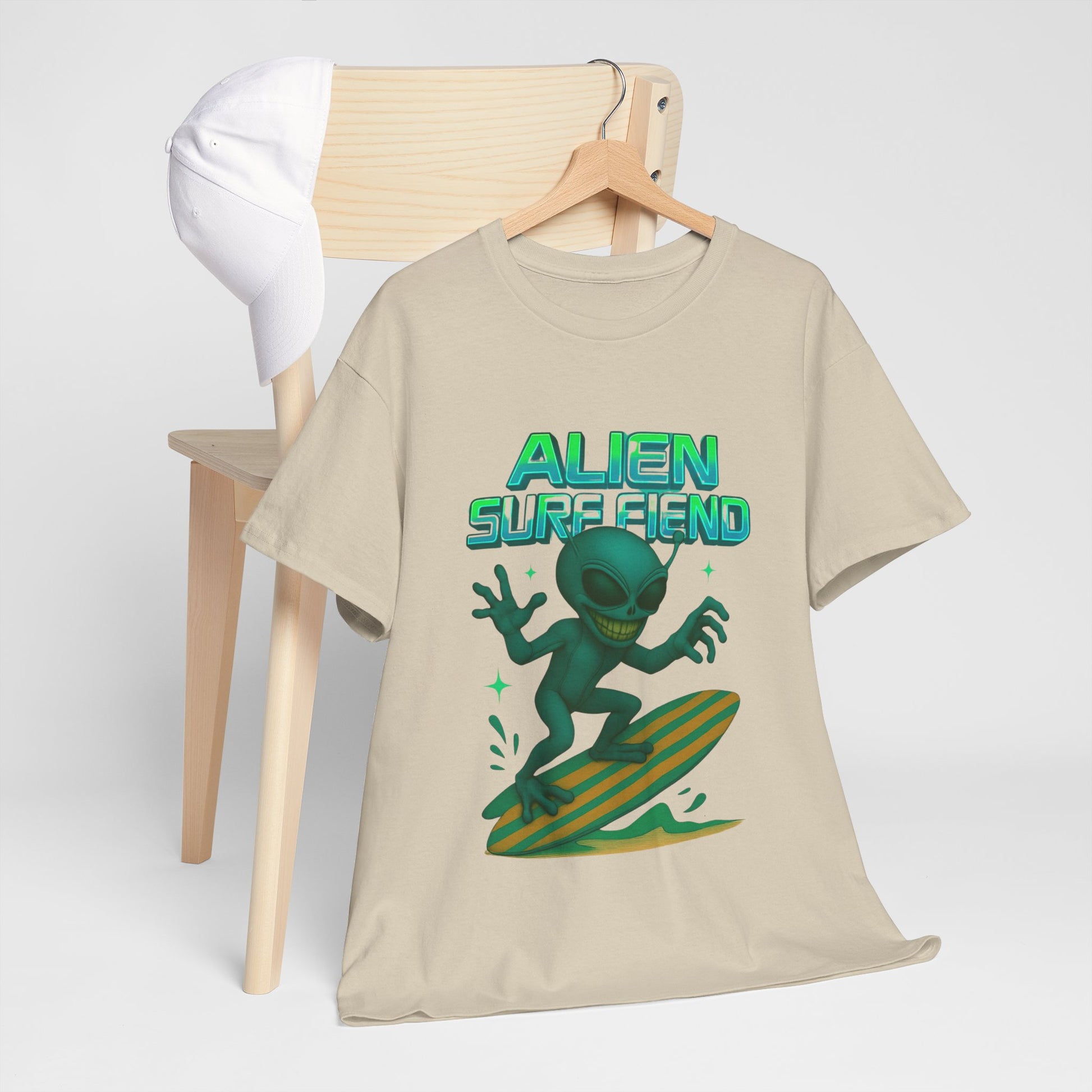 Alien Surf Fiend T-shirt - Retro Au Go Go