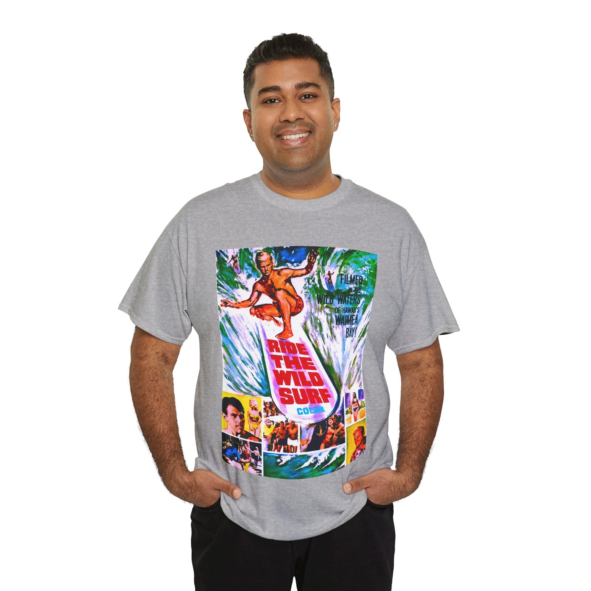 Ride The Wild Surf T-shirt - Retro Au Go Go