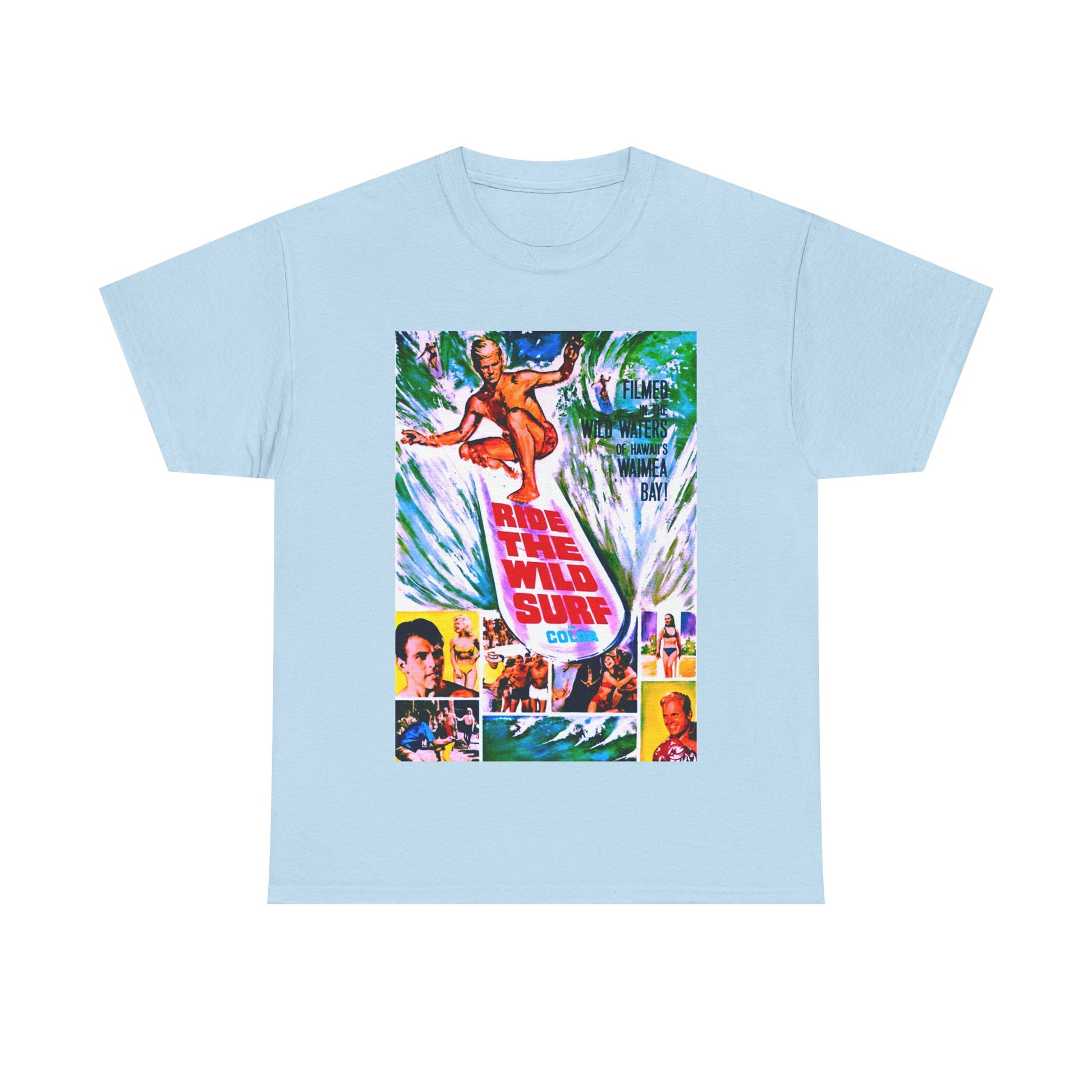 Ride The Wild Surf T-shirt - Retro Au Go Go