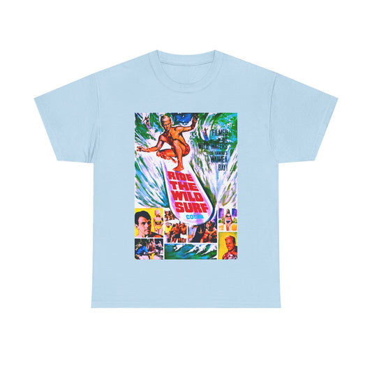 Ride The Wild Surf T-shirt - Retro Au Go Go