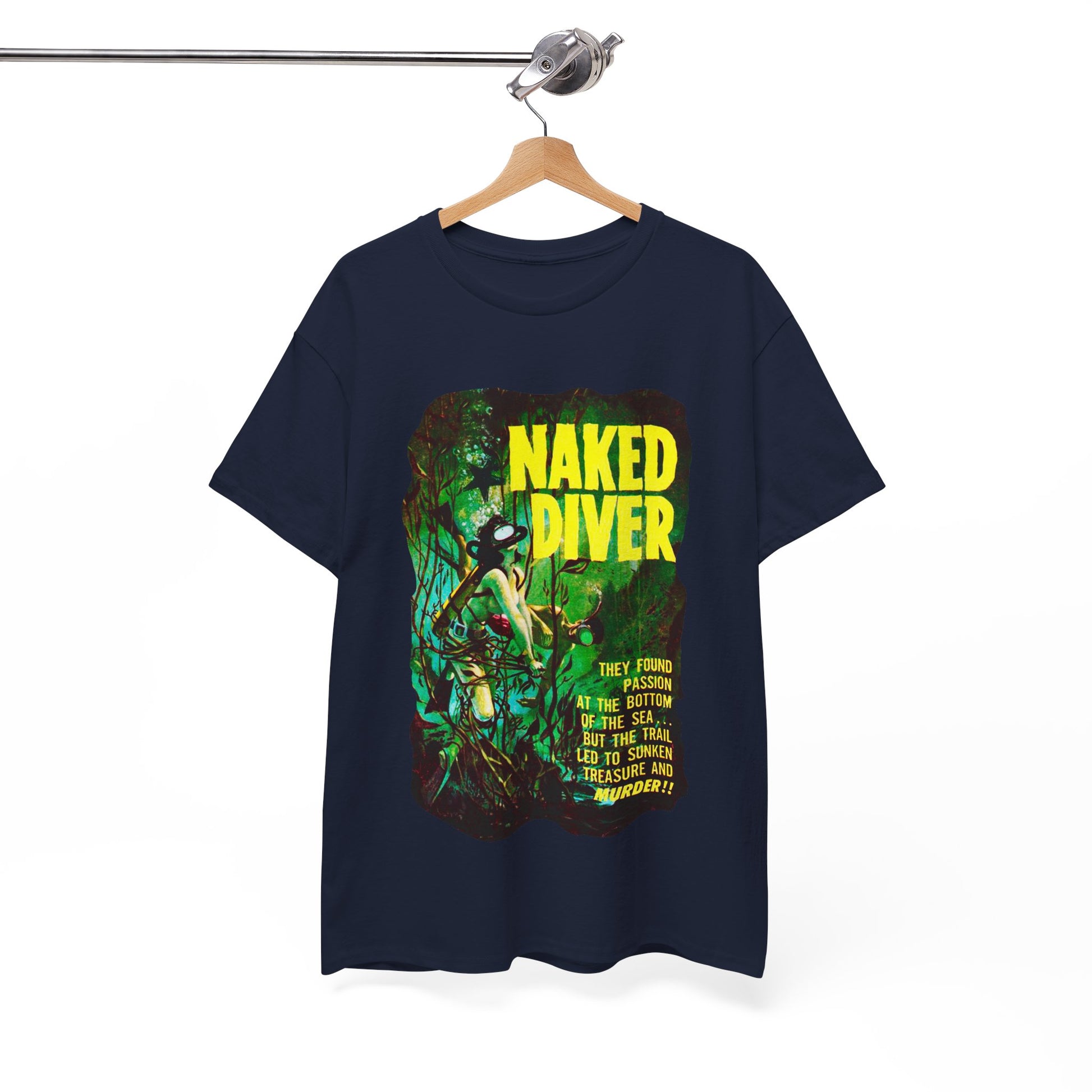 Naked Diver T-shirt - Retro Au Go Go