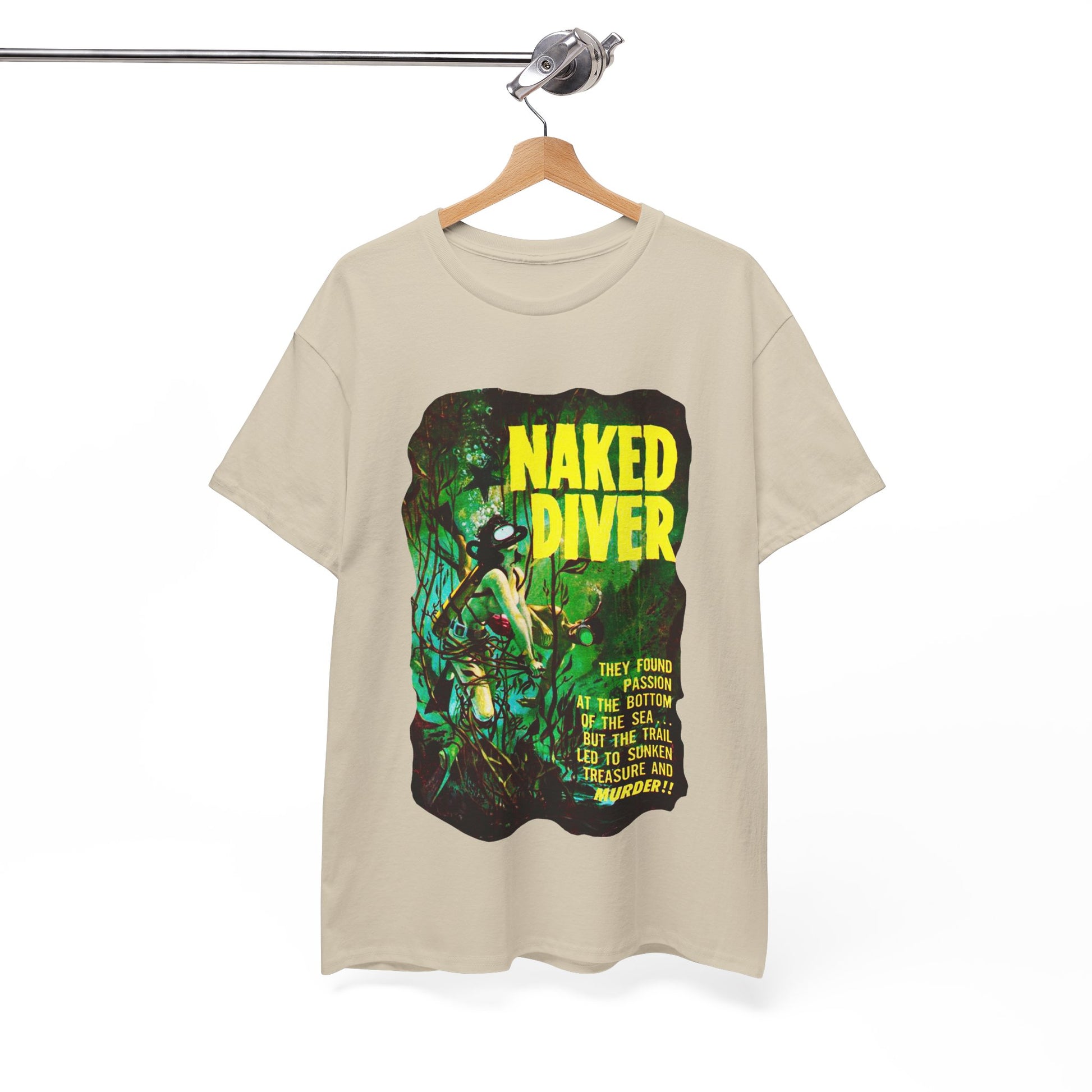 Naked Diver T-shirt - Retro Au Go Go