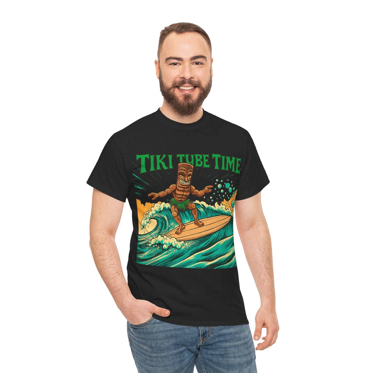 Tiki Tube Time T-shirt - Retro Au Go Go