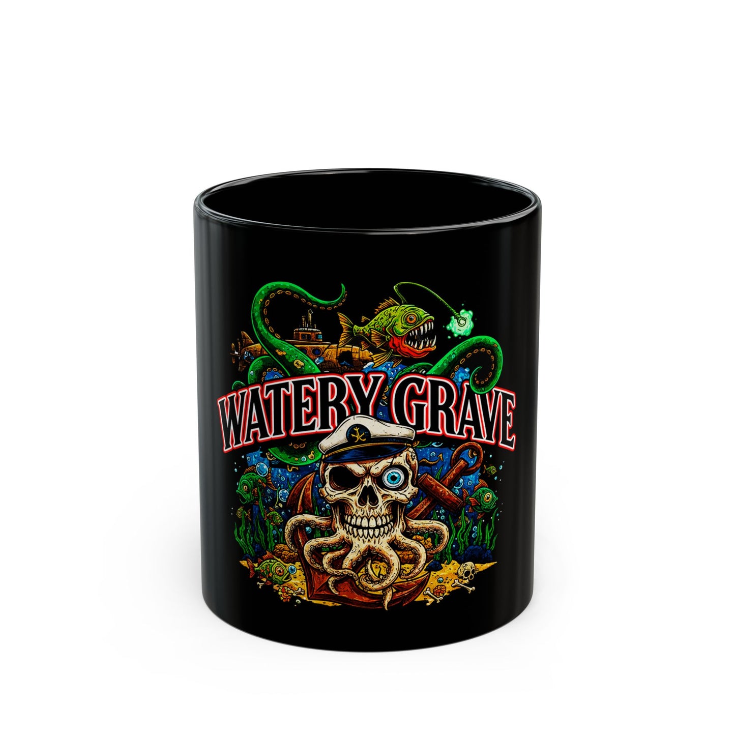Watery Grave Coffee Tea Mug - Retro Au Go Go