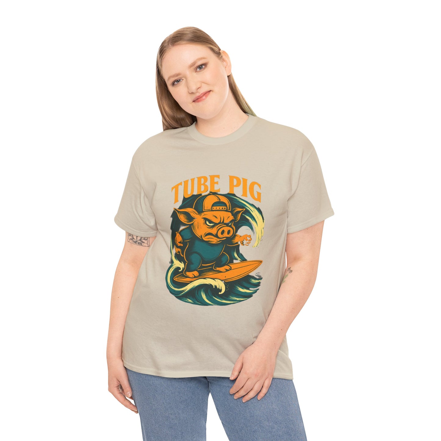 Tube Pig T-shirt - Retro Au Go Go