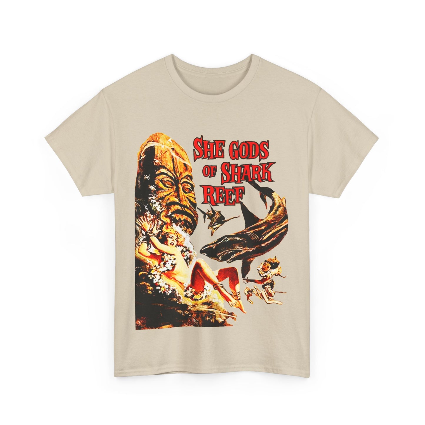 She Gods Of Shark Reef T-Shirt - Retro Au Go Go