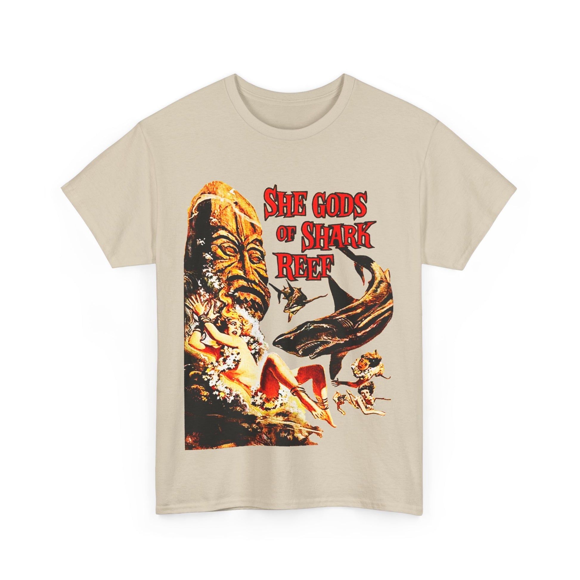 She Gods Of Shark Reef T-Shirt - Retro Au Go Go