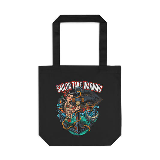 Sailor Take Warning Tote Bag - Retro Au Go Go