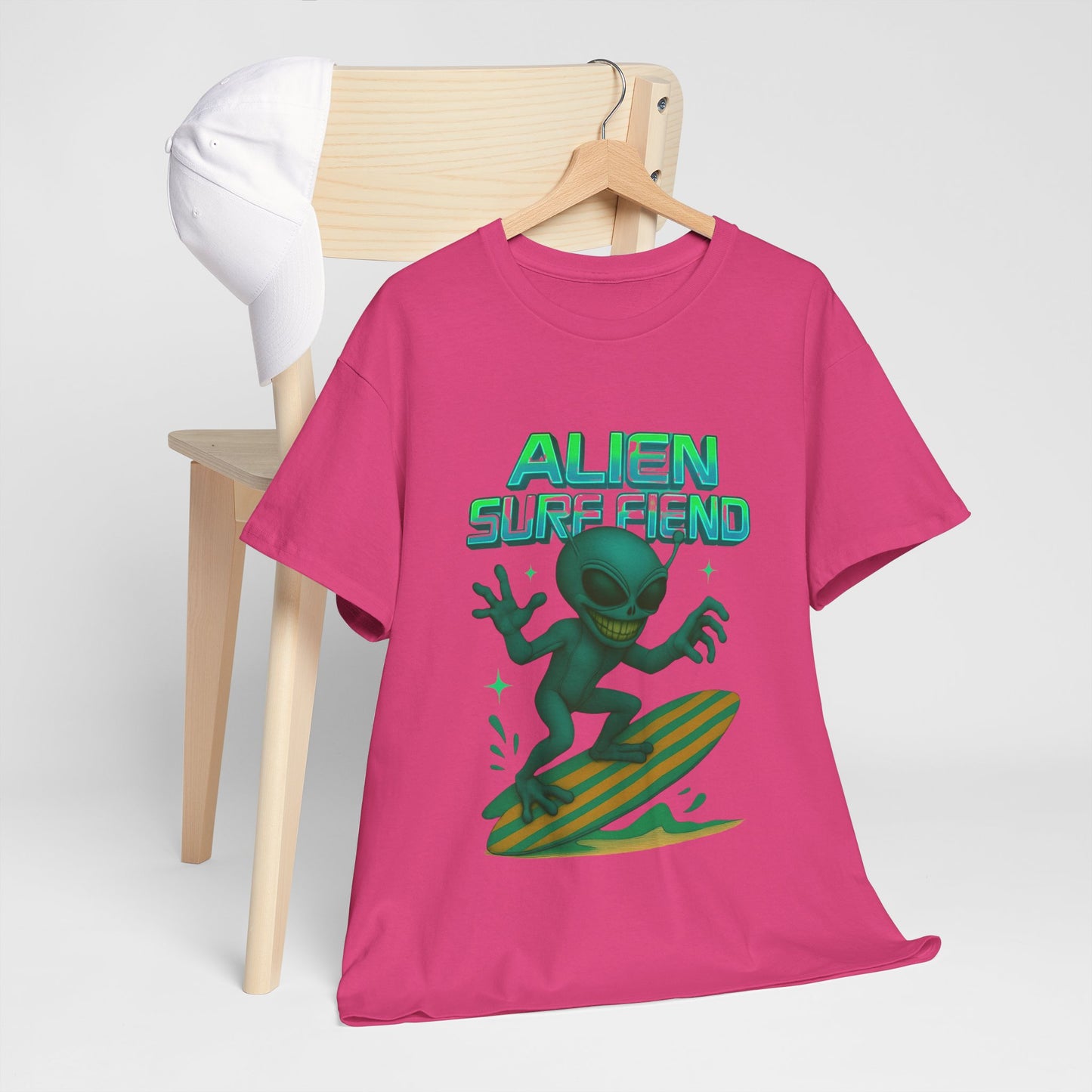 Alien Surf Fiend T-shirt - Retro Au Go Go