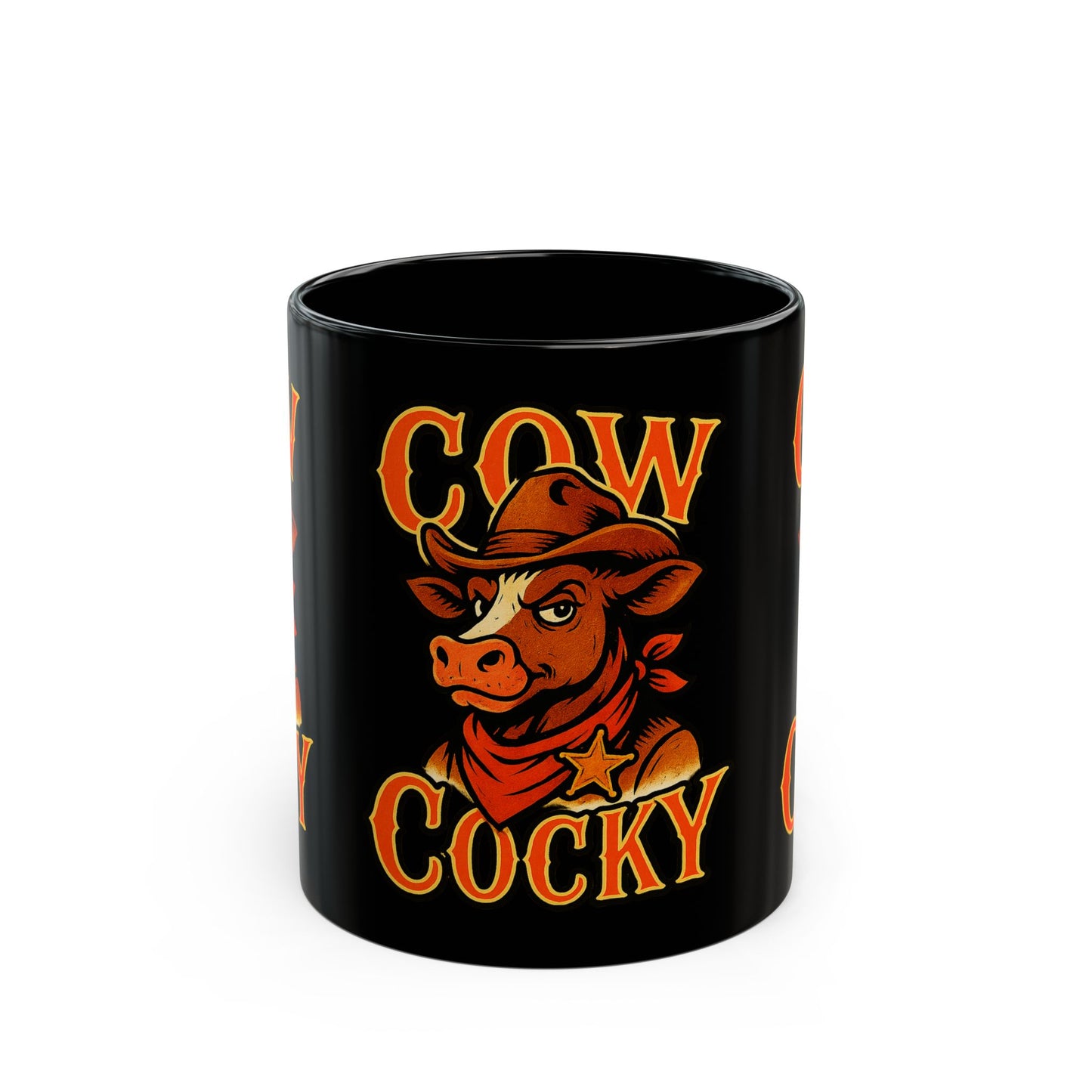 Cow Cocky Cowboy Mug - Retro Au Go Go