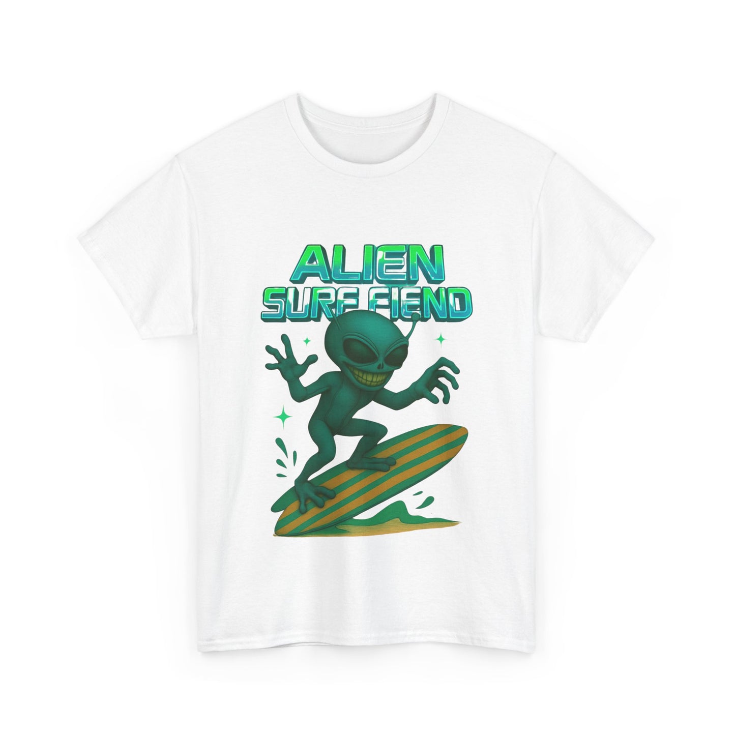 Alien Surf Fiend T-shirt - Retro Au Go Go