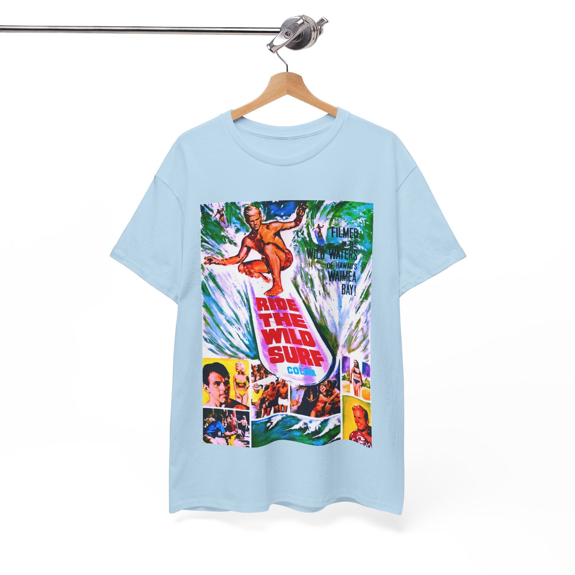 Ride The Wild Surf T-shirt - Retro Au Go Go