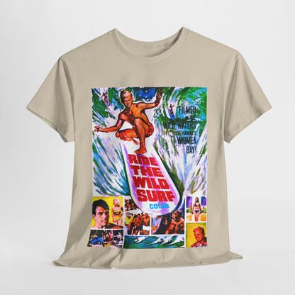 Ride The Wild Surf T-shirt - Retro Au Go Go