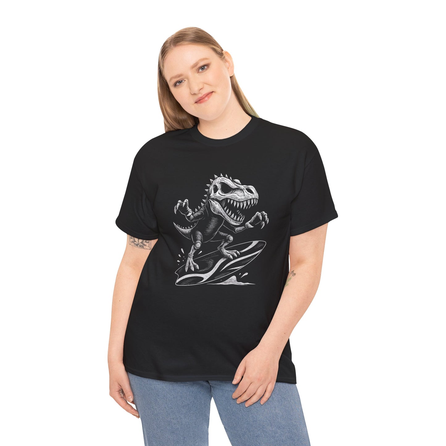 T - Rex Surfing T-shirt - Retro Au Go Go