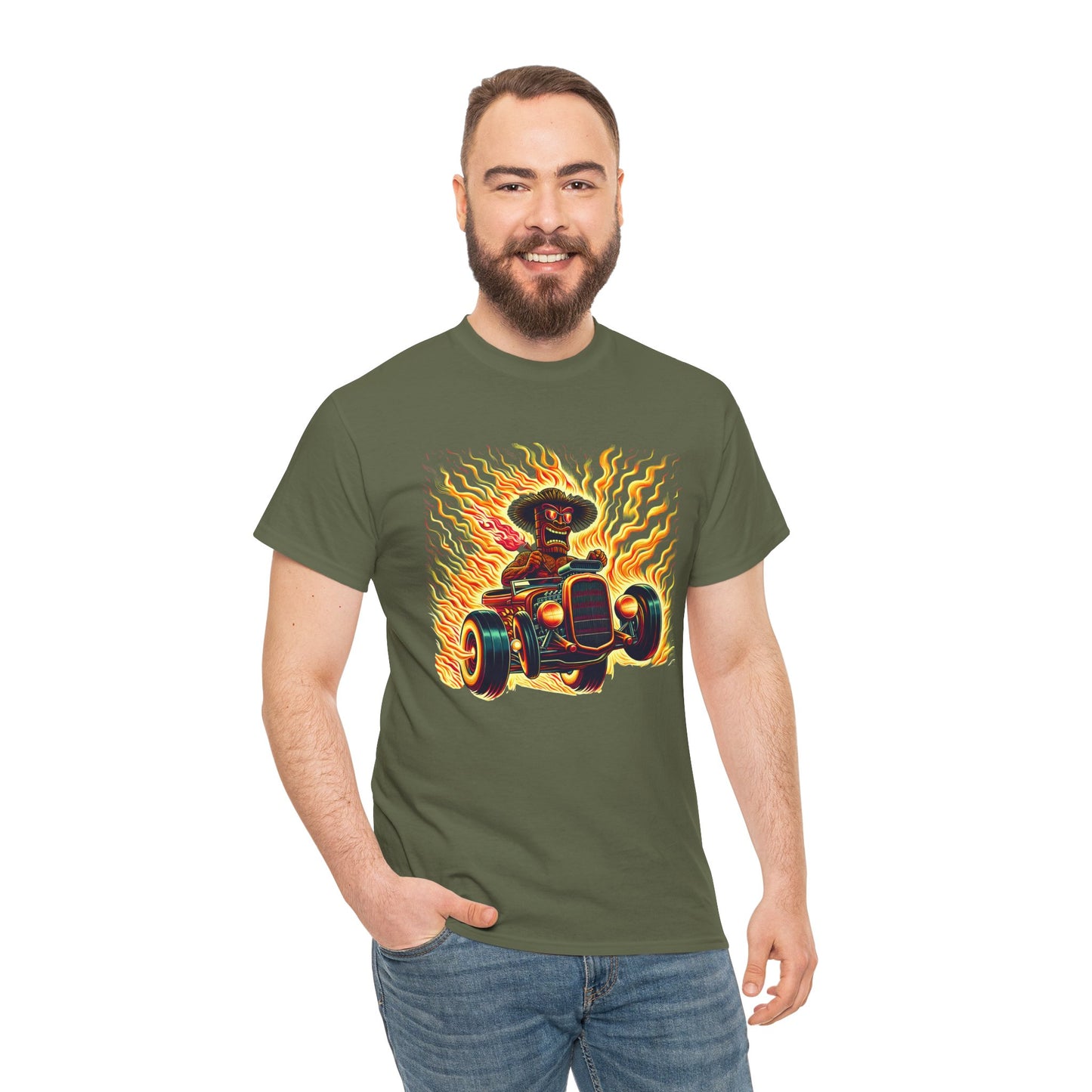 Tiki Hotrodder T-shirt - Retro Au Go Go