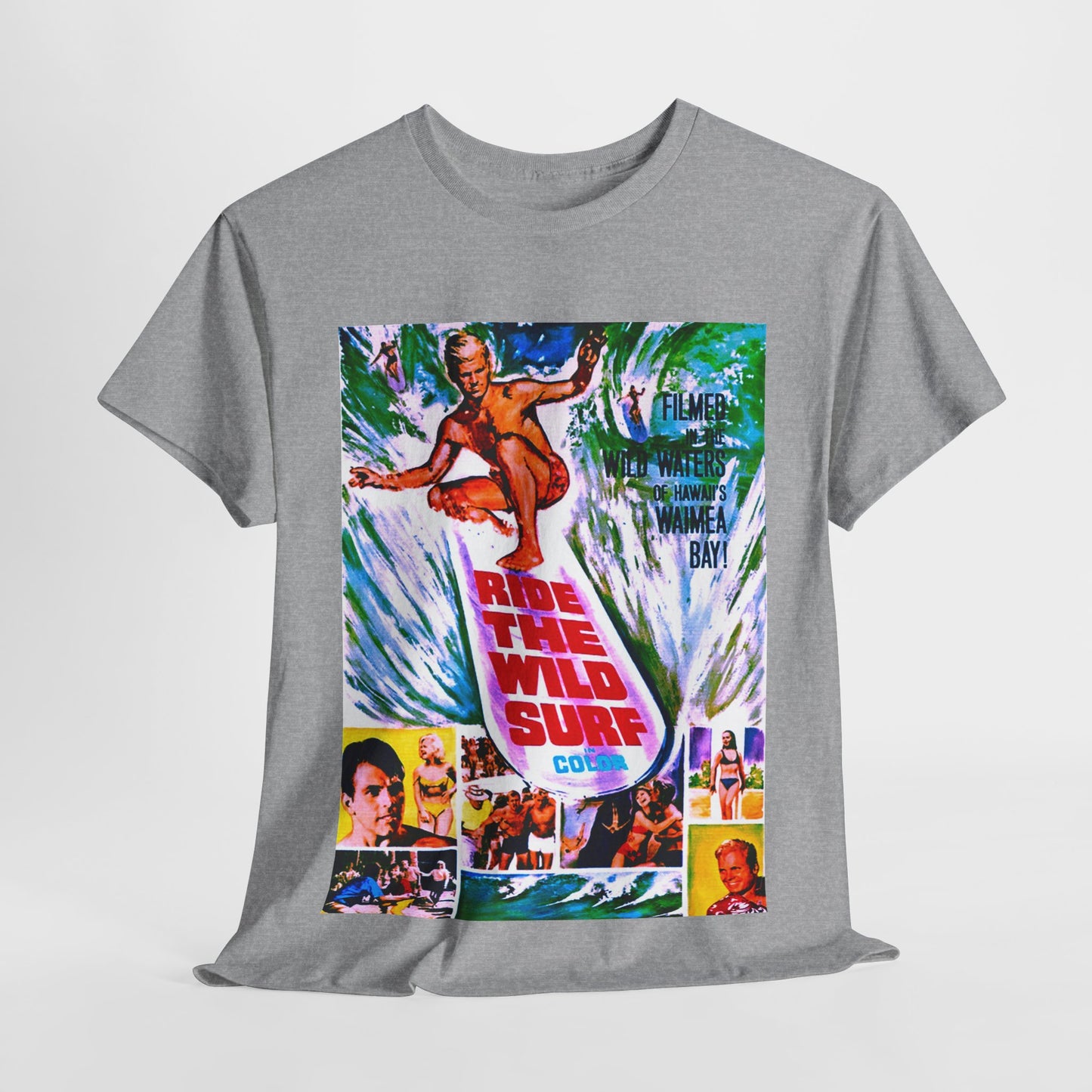 Ride The Wild Surf T-shirt - Retro Au Go Go