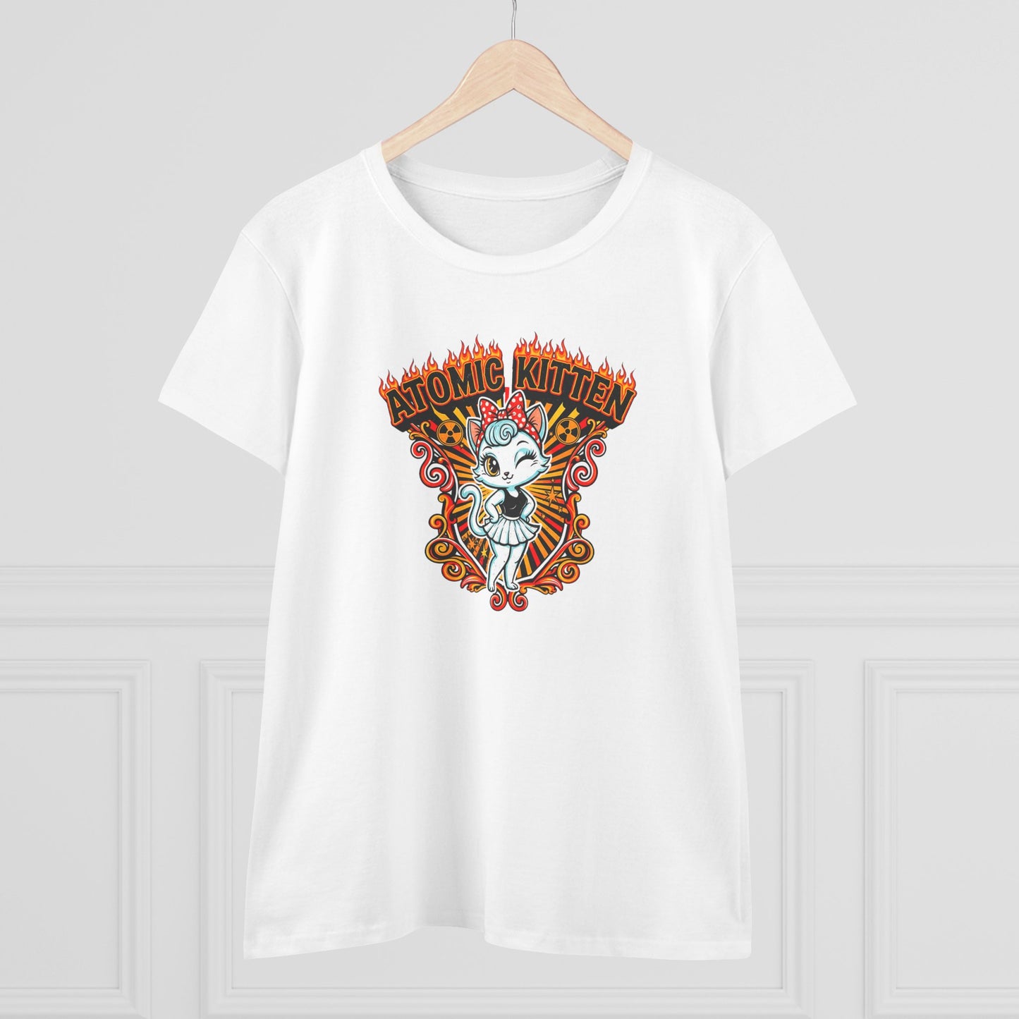 Atomic Kitten Womens T-Shirt - Retro Au Go Go