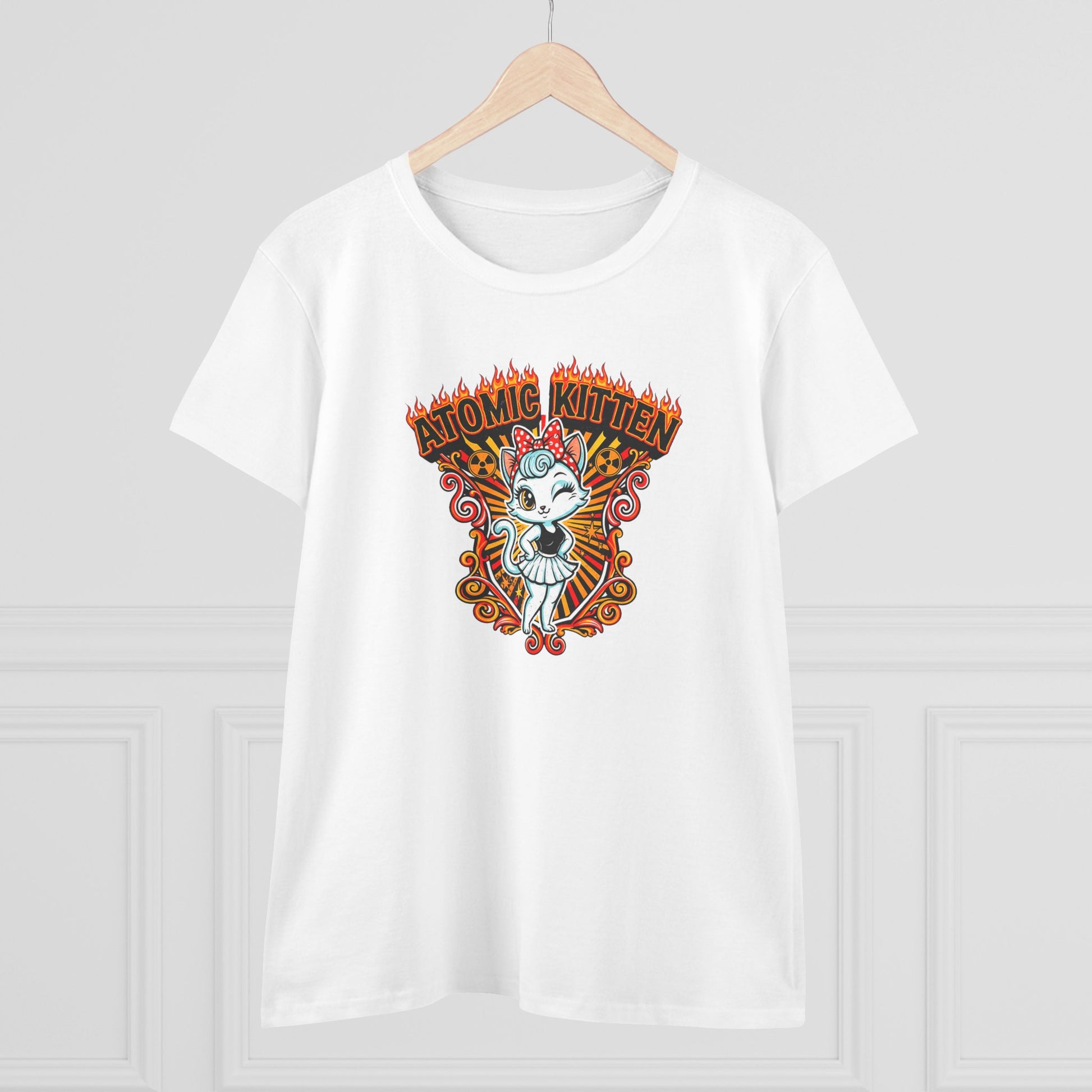 Atomic Kitten Womens T-Shirt - Retro Au Go Go
