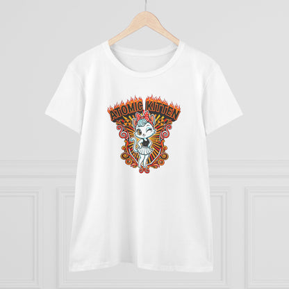 Atomic Kitten Womens T-Shirt - Retro Au Go Go