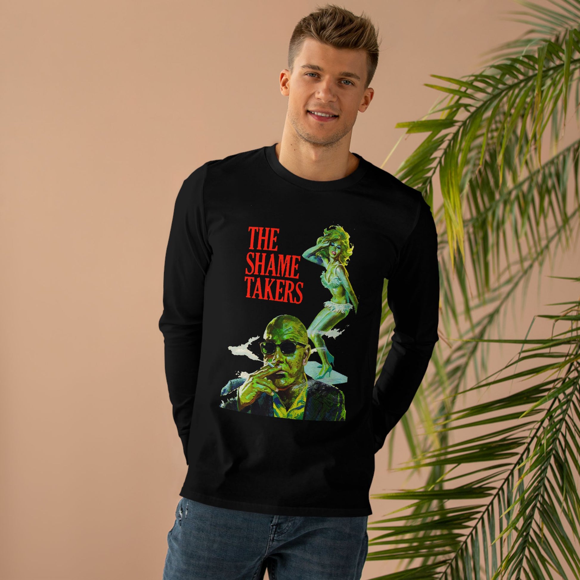 Shame Takers Long Sleeve T-Shirt - Retro Au Go Go