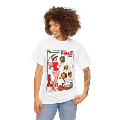 Veronica's Pinup Christmas T-shirt - Retro Au Go Go