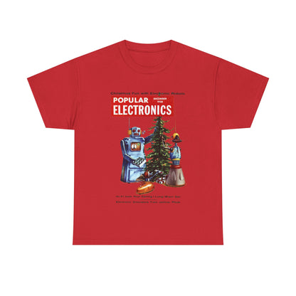Robots Christmas T-shirt - Retro Au Go Go