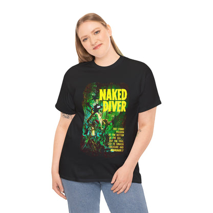 Naked Diver T-shirt - Retro Au Go Go