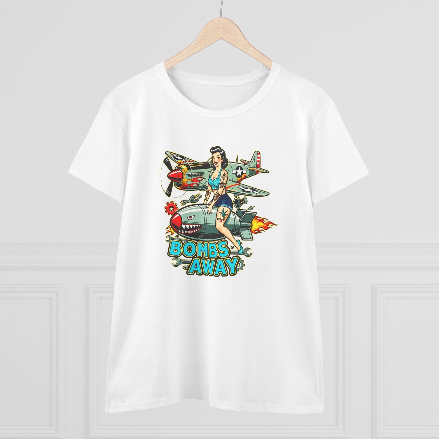 Bombs Away Womens T-Shirt - Retro Au Go Go