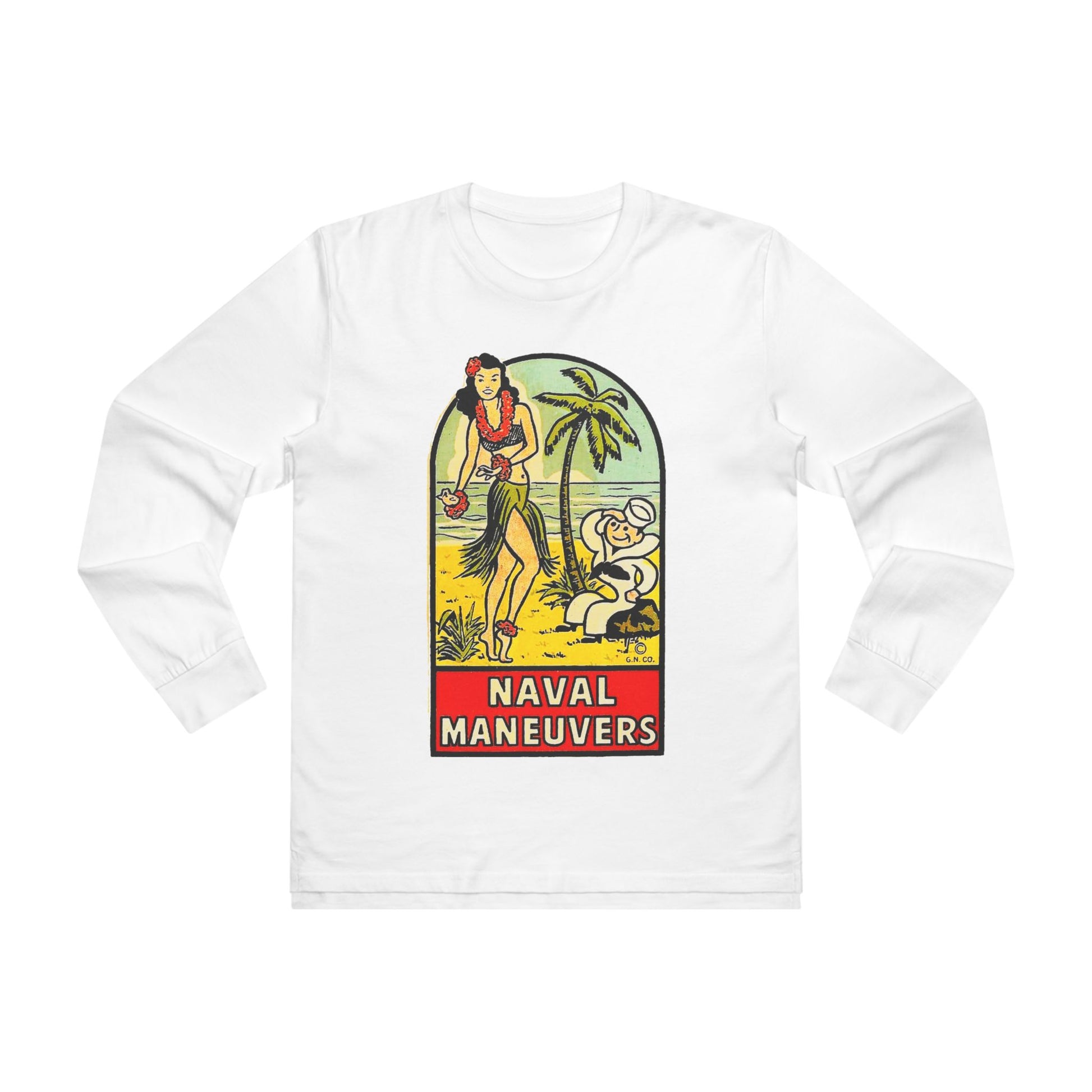 Naval Maneuvers Long Sleeve T-Shirt - Retro Au Go Go