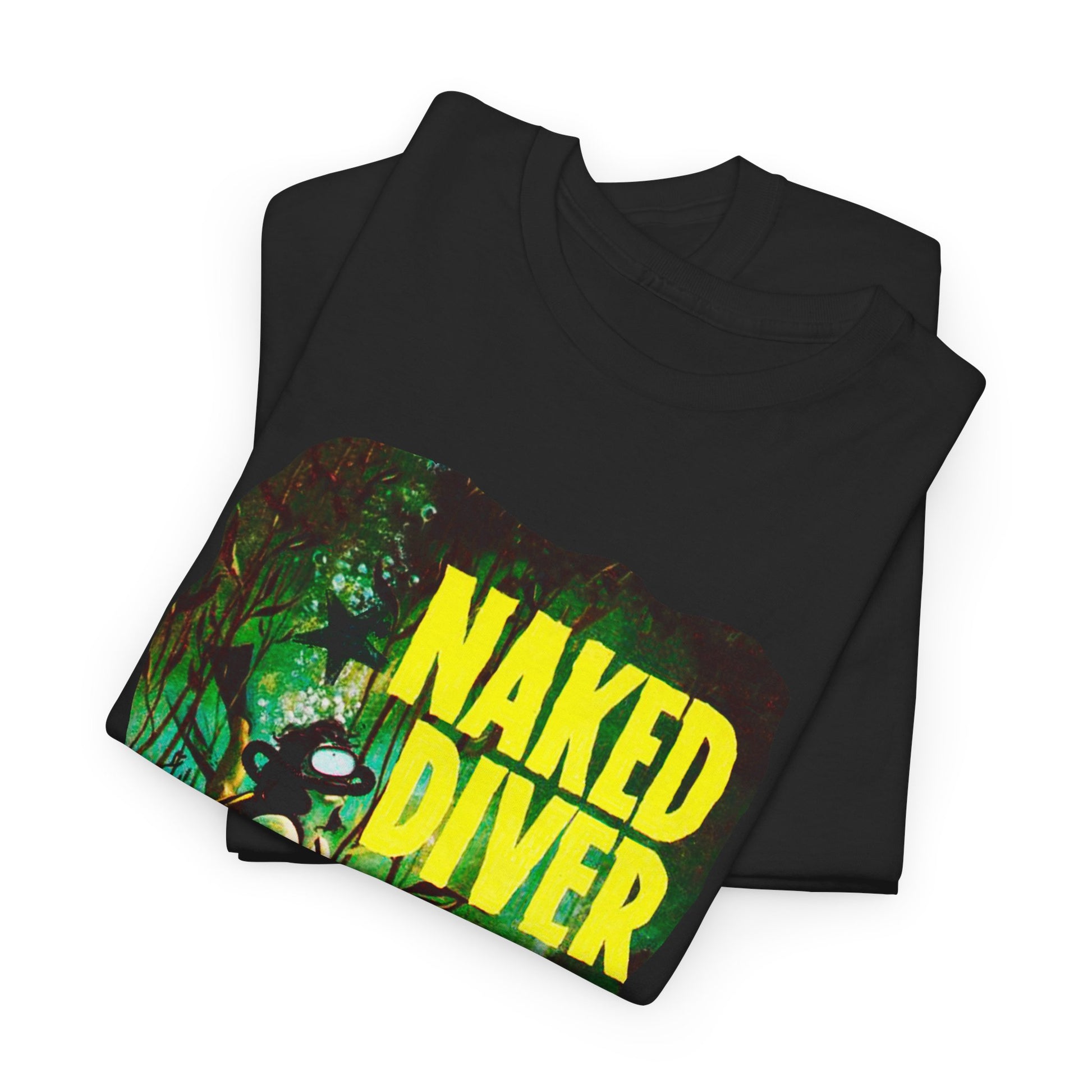 Naked Diver T-shirt - Retro Au Go Go