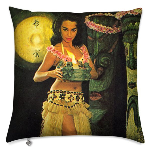 Mysterious Kava Tiki Hula Cushion Cover