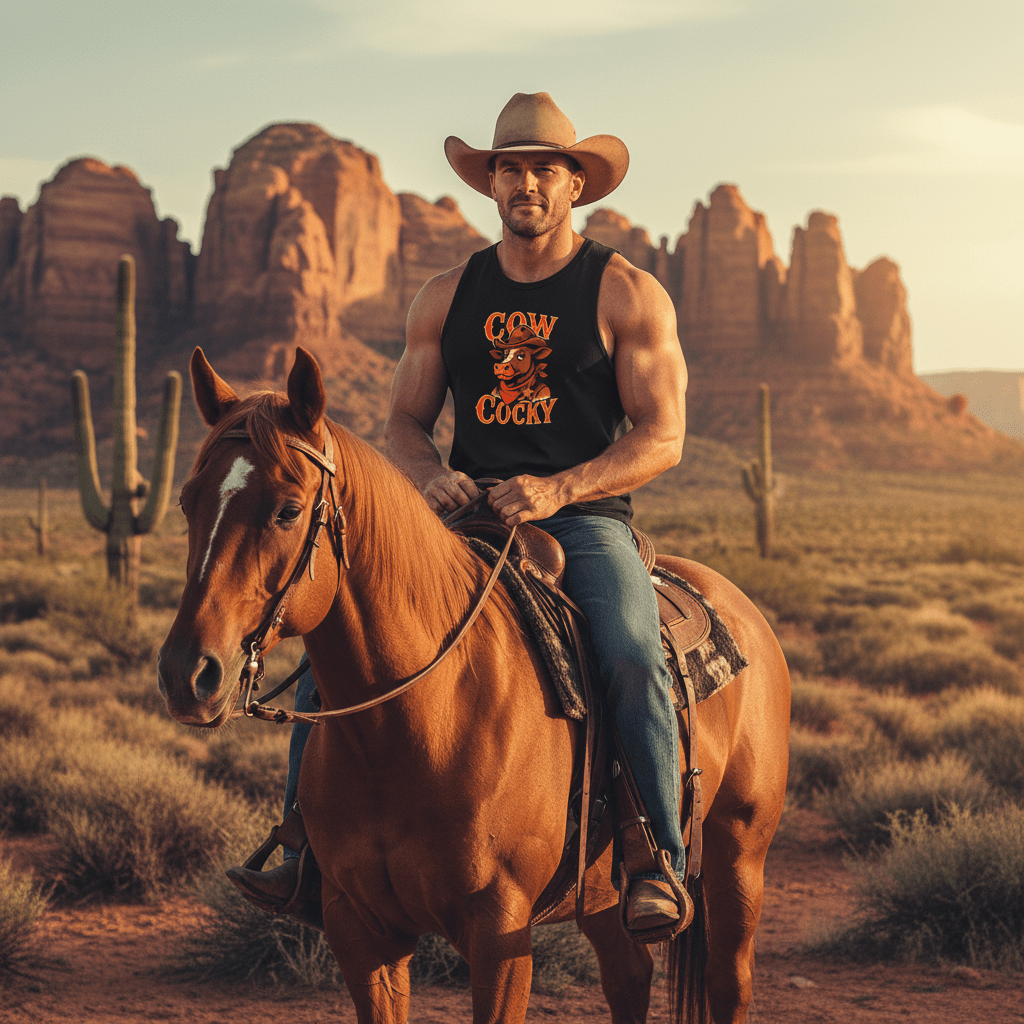 Cow Cocky Tank - Retro Au Go Go